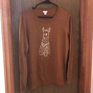 Llama sweater.